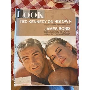 Look Magazine July 13 1965 Ted Kennedy James Bond Sean Connery Fair Vintage Ads